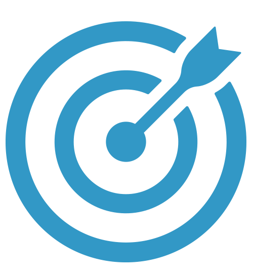 An arrow in a bullseye